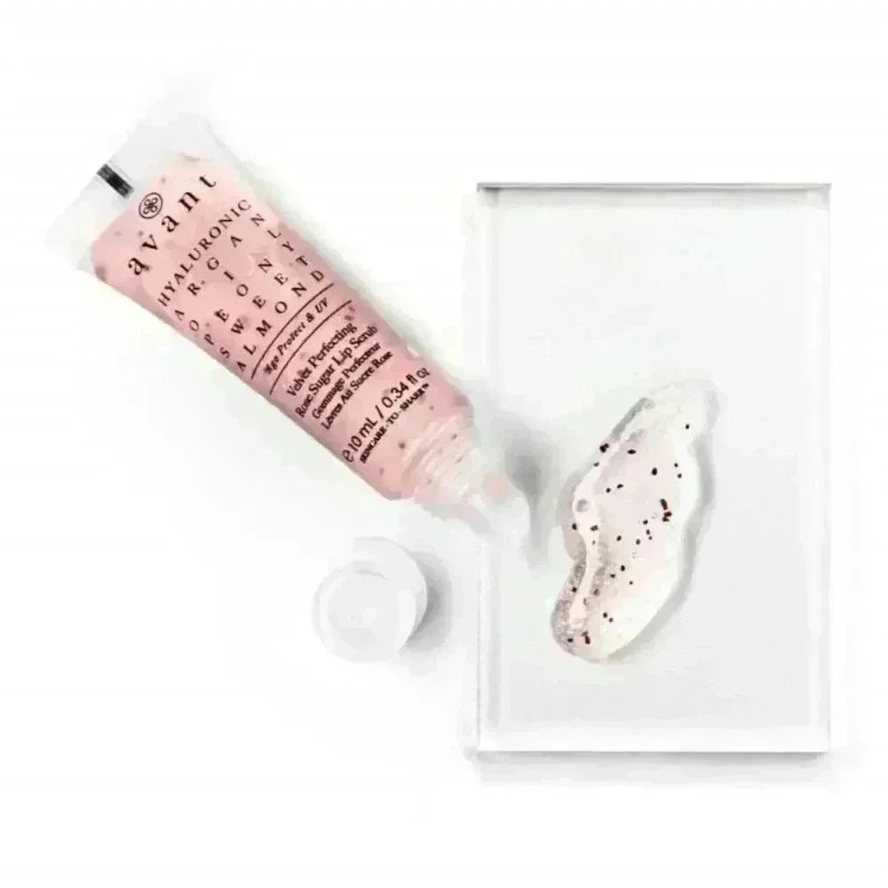 Avant Skincare Rose Sugar Lip Scrub 10ml Exfoliates & Hydrates